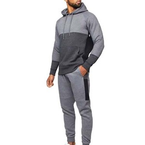 เสื้อกันหนาวมีฮู้ดสำหรับผู้ชายเสื้อมีฮู้ดผ้าคอตตอนสีตัดกันทรงโอเวอร์ไซส์มีซิปสำหรับ100% - Product Image 4