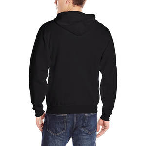 Sweat à capuche zippé pour homme de haute qualité avec impression de logo personnalisé, en tissu polaire polyester/coton, respirant et écologique pour l'hiver - Product Image 3