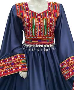 Ropa afgana tradicional de mujer personalizada del fabricante, seda elegante, Salwar Kameez 599 a la venta - Product Image 1