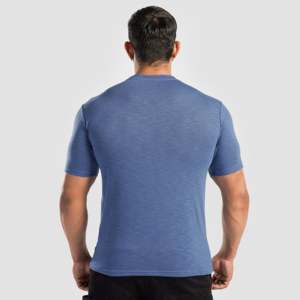 เสื้อยืด GAI Custom Label Dash สีฟ้าอ่อน ผ้าถักน้ำหนัก 300 กรัม ทรงหลวม ระบายอากาศได้ดี น้ำหนักเบา เหมาะสำหรับใช้ในชีวิตประจำวัน - Product Image 3