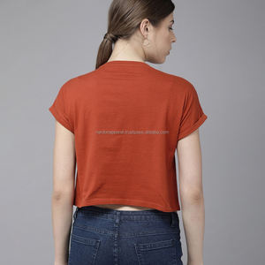 Nardon Apparel Women's Summer Casual O-Neck Crop Top <b>Aesthetics</b> Streetwear - Product Image 2