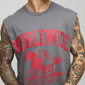 เสื้อกล้ามแฟชั่นใหม่ล่าสุด ระบายอากาศได้ดี ผลิตจากผ้าฝ้าย/โพลีเอสเตอร์ รับสั่งทำสีและโลโก้ พิมพ์ลายดิจิทัล บริการ OEM สำหรับผู้ชาย - Product Image 4