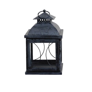 Lanterne suspendue en fer de qualité supérieure avec verre transparent et couleur verte finie pour la décoration intérieure lanterne suspendue en métal - Product Image 2