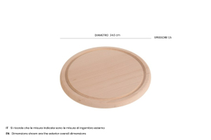 Tabla de cortar de madera redonda para cicchetti (Finger Food) con diámetro de 25 cm - Product Image 4