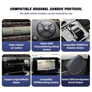 Radio Multimediale Android 14 da 12,3 Pollici con Snapdragon 665 Octa-core per Auto, Sistema Audio Lettore per Mercedes-Benz Classe <span class=keywords><strong>C</strong></span> <span class=keywords><strong>W205</strong></span> <span class=keywords><strong>AMG</strong></span> C300 2015-2018 con CarPlay - Product Image 5