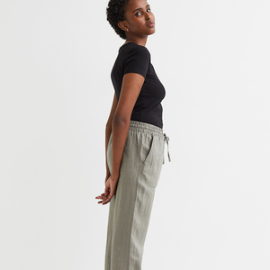 Pantalones de cintura alta para mujer, pantalón informal de punto de alta calidad, diseño personalizado, moda de invierno, nuevo - Product Image 5