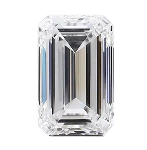 最高品質のインドのサプライヤー4.5カラットVS1クラリティIGI認定エメラルドカットラボで栽培されたルーズダイヤモンドを競争力のある価格で