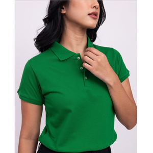 Chemises Polo Classiques pour Femmes de Haute Qualité, Personnalisées et Colorées, Logo Brodé, Bleu, pour le Travail et le Golf, Vente en Gros - Product Image 2