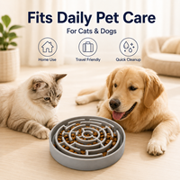 Gamelle anti-glouton Maze pour chiens, pour croquettes sèches, avec base antidérapante, pour les animaleries et les distributeurs