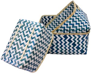 Best Seller Set of 3 Eco-friendly <b>Bamboo</b> Storage <b>Baskets</b> Wholesale Laundry <b>Baskets</b> From Vietnam - Product Image 2
