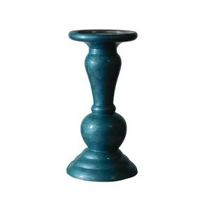 เชิงเทียนเสาอลูมิเนียมเคลือบสีฟ้าสำหรับตกแต่งแสงสว่าง - Product Image 1