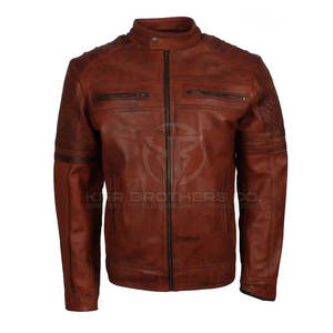 Chaqueta de invierno de cuero a la moda para hombre prendas de vestir exteriores de estilo elegante para uso diario chaqueta de invierno de cuero PU con estilo para hombre - Product Image 2