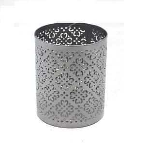 Decoración de jardín, Material de hierro, vela antigua chapada en oro, soporte votivo para decoraciones, hecho a mano, personalizado - Product Image 2