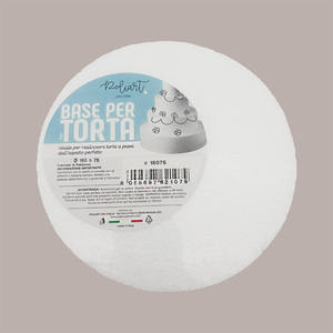 Base à gâteau réutilisable en polystyrène, ronde, blanche, diamètre 15 cm, hauteur 7,5 cm, lot de 10 pièces - Product Image 4