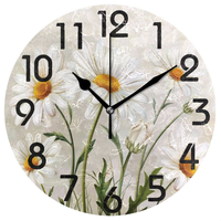 Horloge murale ronde personnalisée avec logo, impression directe UV sur PVC, silencieuse, sans tic-tac, horloge décorative personnalisée pour la maison, le bureau, cadeau
