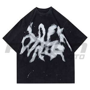 T-shirt unisexe décontracté vintage surdimensionné Rexon Moto à manches courtes, col rond, personnalisable, haute qualité, pour l'été - Product Image 1