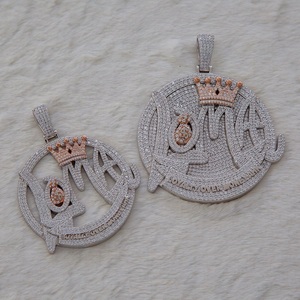 Pendentif lettre Moissanite personnalisé Pendentif 3D Version réduite - Product Image 2