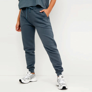 60% coton d'origine responsable 40% base de polyester surdimensionné Joggers bleu orageux bas de survêtement pour femmes - Product Image 1