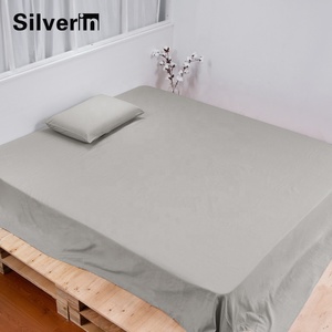 King Size Real 400 T Gezonde Bamboe Zilver Vezel Aarding Laken Flat Laken Met Koord - Product Image 3