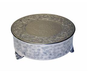 Soporte de pastel de estilo lujoso Soporte de pastel de calidad premium de aluminio Elegante para fiestas de hotel Uso de decoración de mesa. - Product Image 1