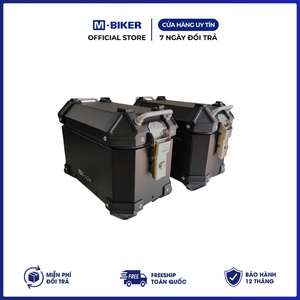 M-Biker Moto - Valises latérales légères en alliage d'aluminium 18L (paire) - Étanches - Bagages supérieurs - Serrure en acier inoxydable - 8kg - Fabriqué au Vietnam - Product Image 6