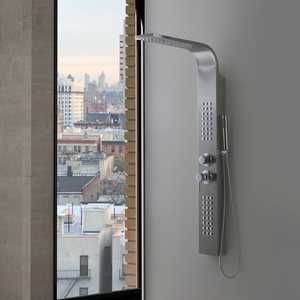 Panel de Ducha de Acero Inoxidable 304 Cepillado de 125 cm, Conjunto de Baño con Hidromasaje - Product Image 2