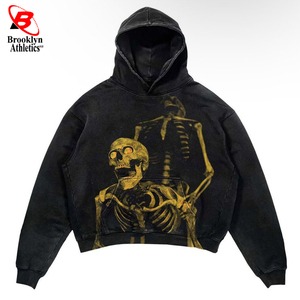 Personalizar Diseño Streetwear Moda Sudaderas con capucha de gran tamaño Puff Sudaderas con capucha - Product Image 4