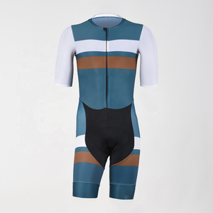Traje de Triatlón de alta calidad personalizado, trajes sin mangas con cremallera trasera acolchada de secado rápido, ropa de Triatlón - Product Image 5
