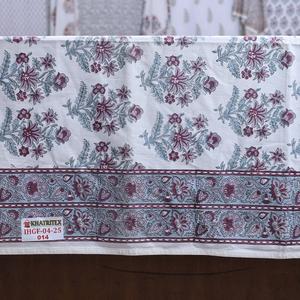 Juego de sábanas de algodón ligero y transpirable con bloque de mano estampado Floral elegante juego de cama de verano para dormitorios elegantes - Product Image 2