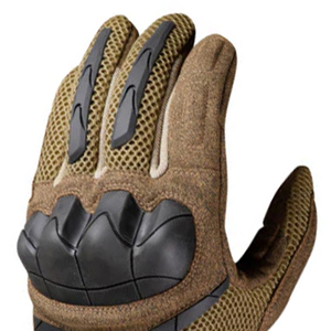 Gants de moto courts pour hommes compatibles écran tactile, respirants, anti-chute, avec coques rigides aux articulations - Product Image 2