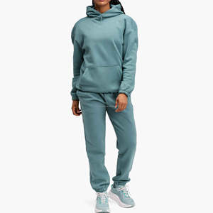 Chándal con capucha liso para hombre y mujer disponible con logotipo personalizado y chándal de diseño para la temporada de invierno - Product Image 6