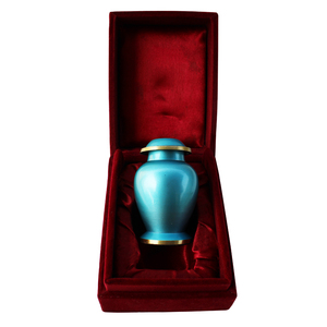 Proveedores al por mayor de urnas de cremación funeraria de latón creativas urna de cremación de metal para recuerdo de cenizas funerarias humanas adultas - Product Image 2