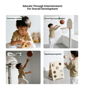 Support de basket-ball moderne en plastique HDPE pour enfants, panier de basket-ball d'intérieur, jeu d'arcade pour tout-petits, centre d'activités sportives pour enfants - Product Image 4
