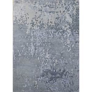 พรมขนสัตว์ถักมือสีน้ำเงินคลาสสิก Uvenuti รุ่น AKWP-7001 ลายแบบนามธรรม สำหรับห้องนั่งเล่น ห้องโถง ทางเดิน รูปทรงสี่เหลี่ยมผืนผ้า ลายเพชร สำหรับวัยรุ่น - Product Image 1