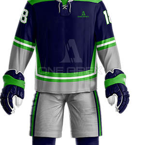 Uniforme de hockey sobre hielo 100% poliéster ropa deportiva equipo Jersey uniforme de hockey sobre hielo de alta calidad - Product Image 3