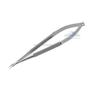 Micro porte-aiguille, en acier inoxydable, chirurgical orl, de haute qualité, pointe incurvée sans serrure, 15cm 0.5mm, 1 pièce - Product Image 6