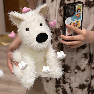 Peluche importée transfrontalière de chiot West Highland <span class=keywords><strong>Terrier</strong></span>, petite poupée pour machine à griffes, vente en gros - Product Image 3