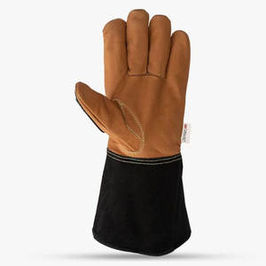 Skatiq Guantes de alta calidad para conductores, guantes de seguridad antideslizantes con espalda de cuero de vaca dividida en la palma de piel de cabra - Product Image 3