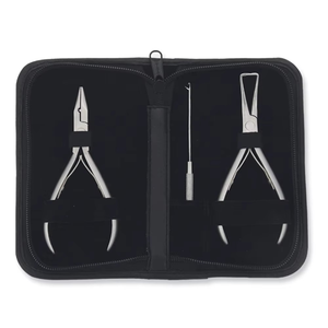 Hair <b>Extensions</b> Tool Kit Hair <b>Extension</b> Pliers Pulling Hook <b>Bead</b> Device Tool Kits Claw Pliers Micro Links Rings <b>Beads</b> - Product Image 5