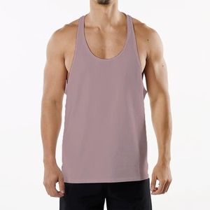 Compra al por mayor camiseta de entrenamiento personalizable Camiseta deportiva sin mangas Racerback Gym Tank Tops para hombres - Product Image 3