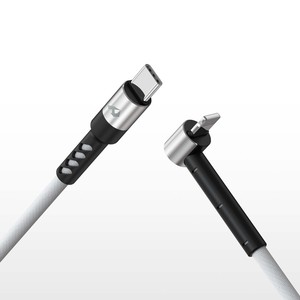 PD35W Cable Tipo-C a para Iphone 6A Carga rápida 3A cable plateado - Product Image 1