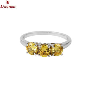 Anniversaire de haute qualité 925 bague en argent sterling améthyste naturelle trois pierres précieuses pour les femmes - Product Image 4