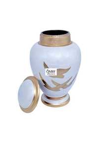 Meilleure qualité artisanat indien Antique en aluminium classique urnes en gros urnes de crémation cendres métal laiton matériel bas prix - Product Image 6