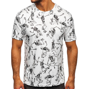100% algodón, camiseta para hombre, ajuste holgado, estampado Nuevo diseño Precio al por mayor Mejor diseño Camiseta impresa por sublimación para hombre - Product Image 1