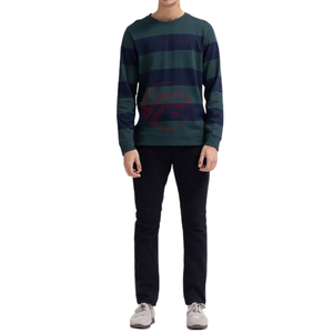 เสื้อสเวตเชิ้ตบุขนแกะแบบไม่ยับ ขนาดใหญ่พิเศษสำหรับผู้ชาย ผลิตจากโรงงาน ผลิตภัณฑ์รักษ์โลก ลายเรียบ - Product Image 4