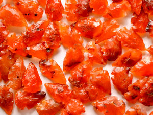 หัวลูกศรปลายแหลมคาร์เนเลี่ยนสีส้มสำหรับทำเครื่องประดับและหุ้มลวดแกะสลักหินตกแต่งด้วยลูกศรคาร์เนเลียนหยาบแบบธรรมชาติ - Product Image 6