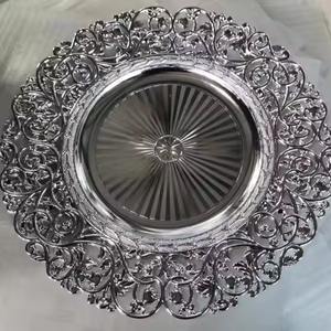 Wholesale Round <b>Metal</b> <b>Tray</b> for Restaurant & Kitchen Use Serving Food <b>Tray</b> for Canteen New Arrival - Product Image 5