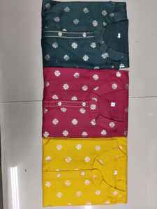 Robe de mariée traditionnelle indienne chemise bleue vêtements pour hommes haut tunique robe garçons kurta robe garçon vêtements bleu soie kurta chemise - Product Image 5