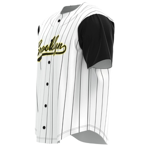 Chemises d'uniforme de baseball/softball pour hommes adultes personnalisées, 100% polyester, 300g, tissu respirant à séchage rapide, impression par sublimation - Product Image 3