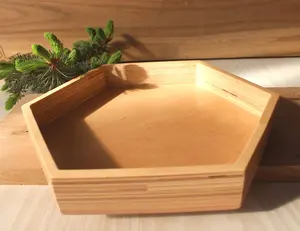 Bandeja de madera personalizada para aperitivos, bandeja decorativa para servir, fabricante de India - Product Image 3